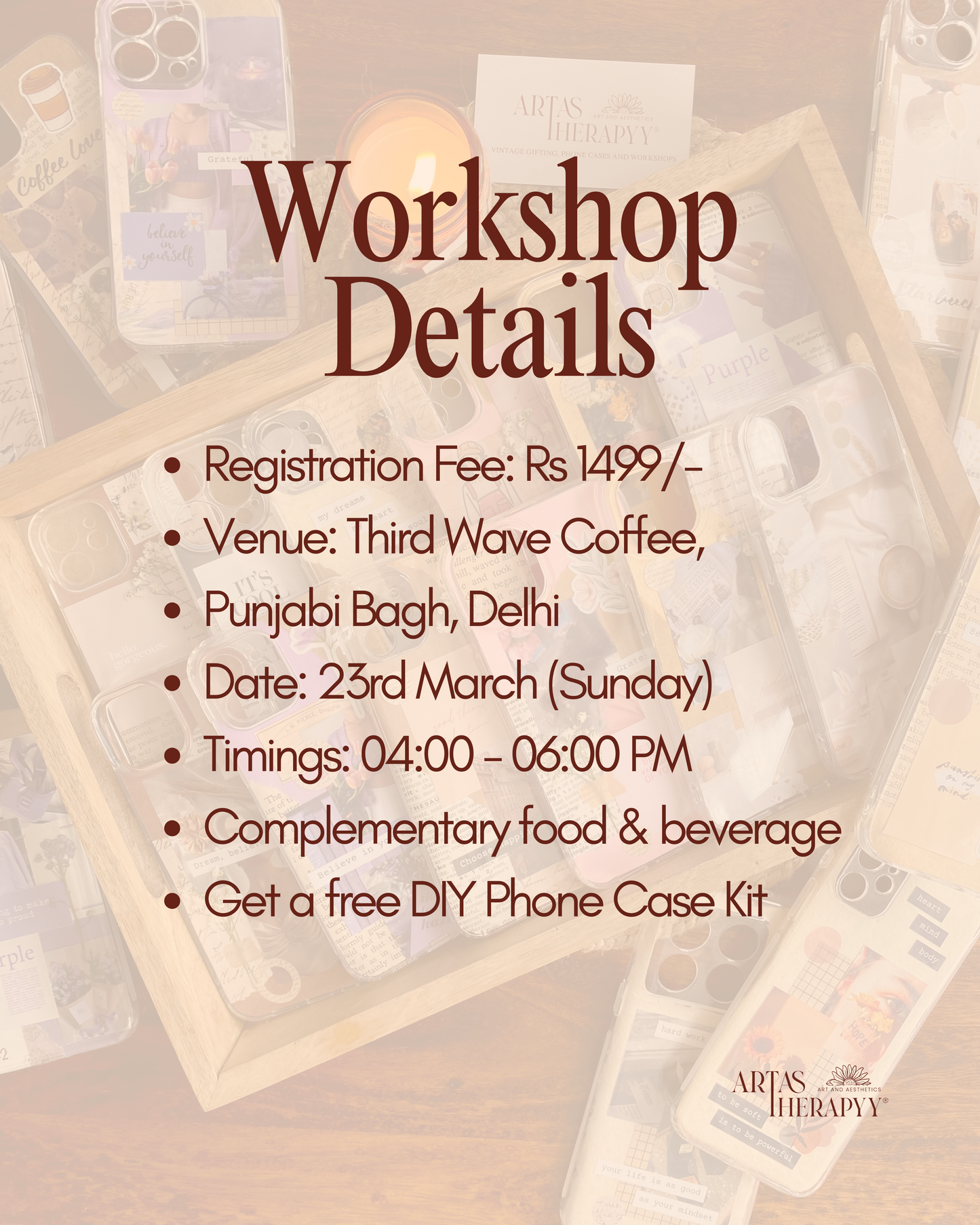 Offline DIY Phone Case Making Workshop