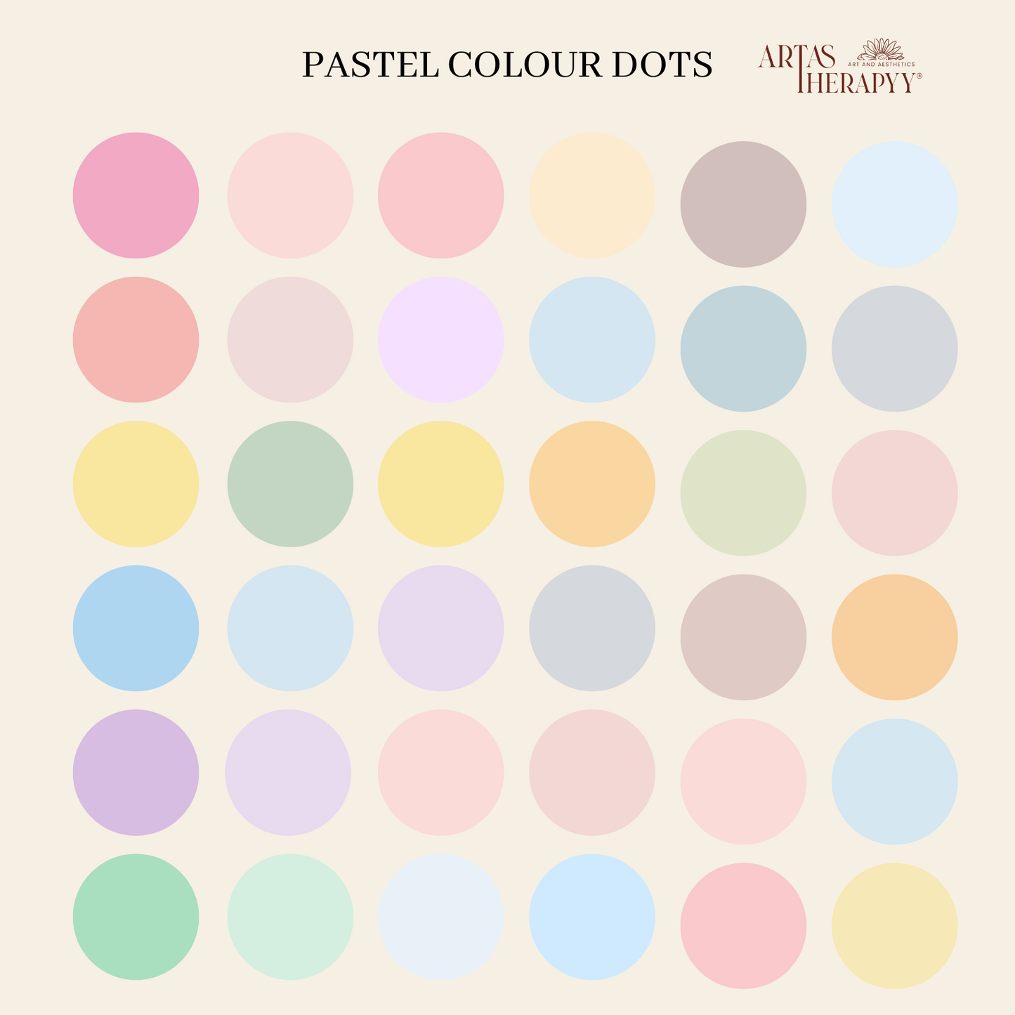 Pastel Dots Sticker Sheet