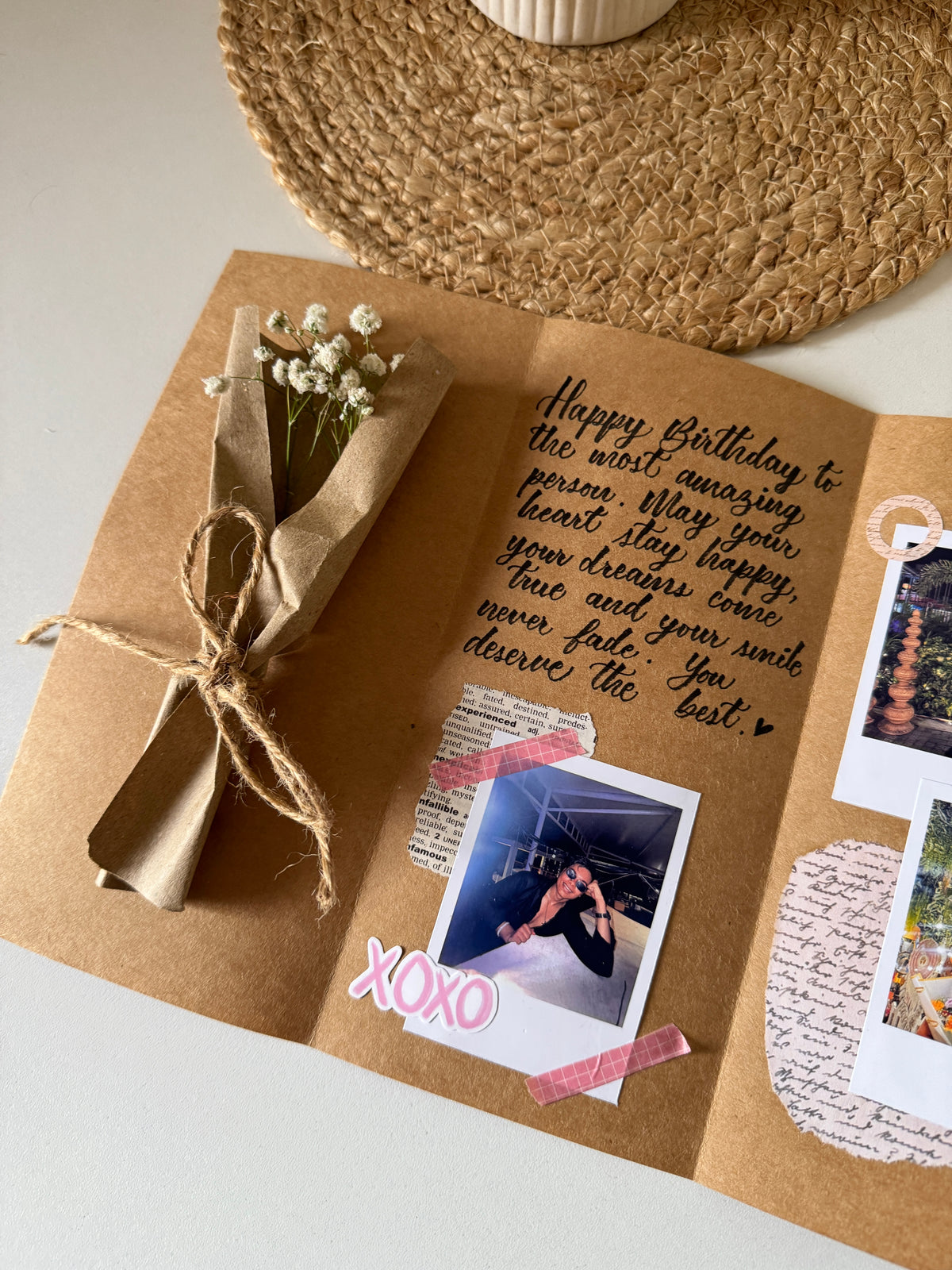 Vintage Flap Greeting Card