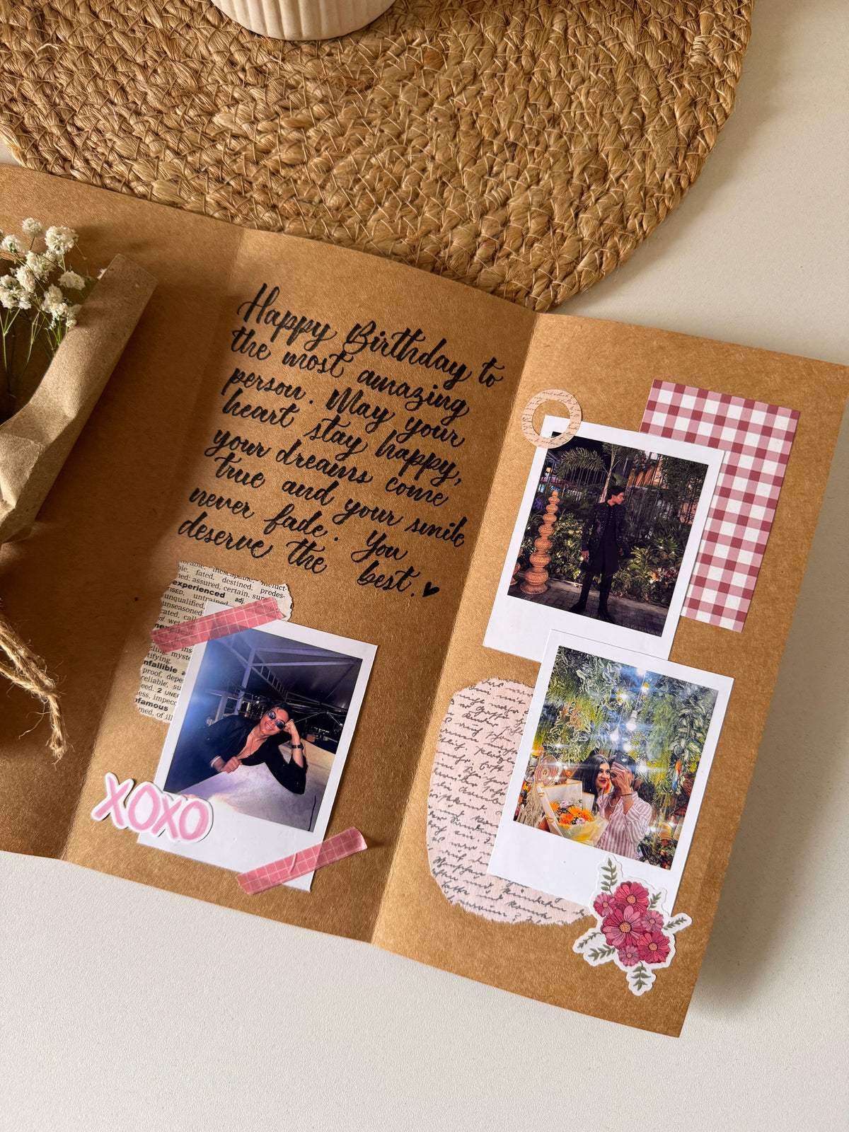 Vintage Flap Greeting Card