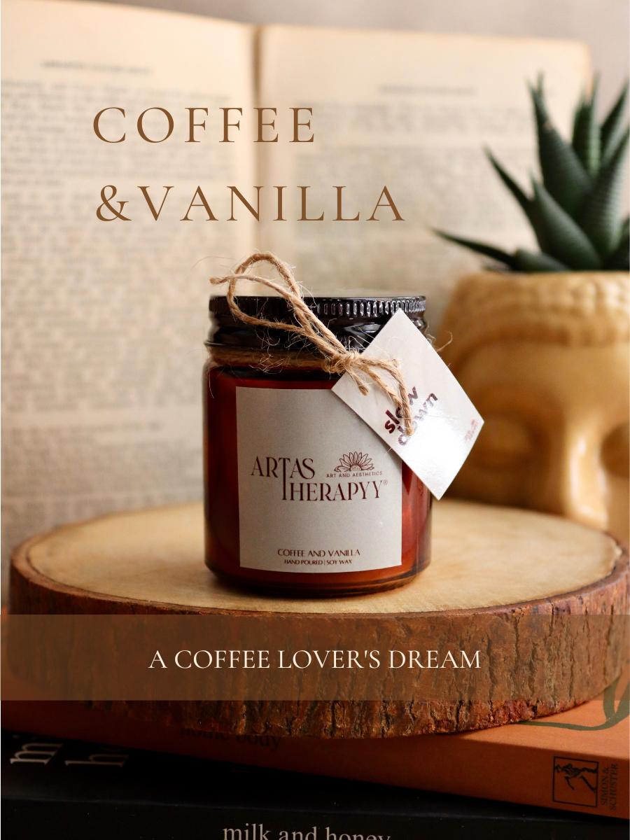 Coffee & Vanilla Scented Candle