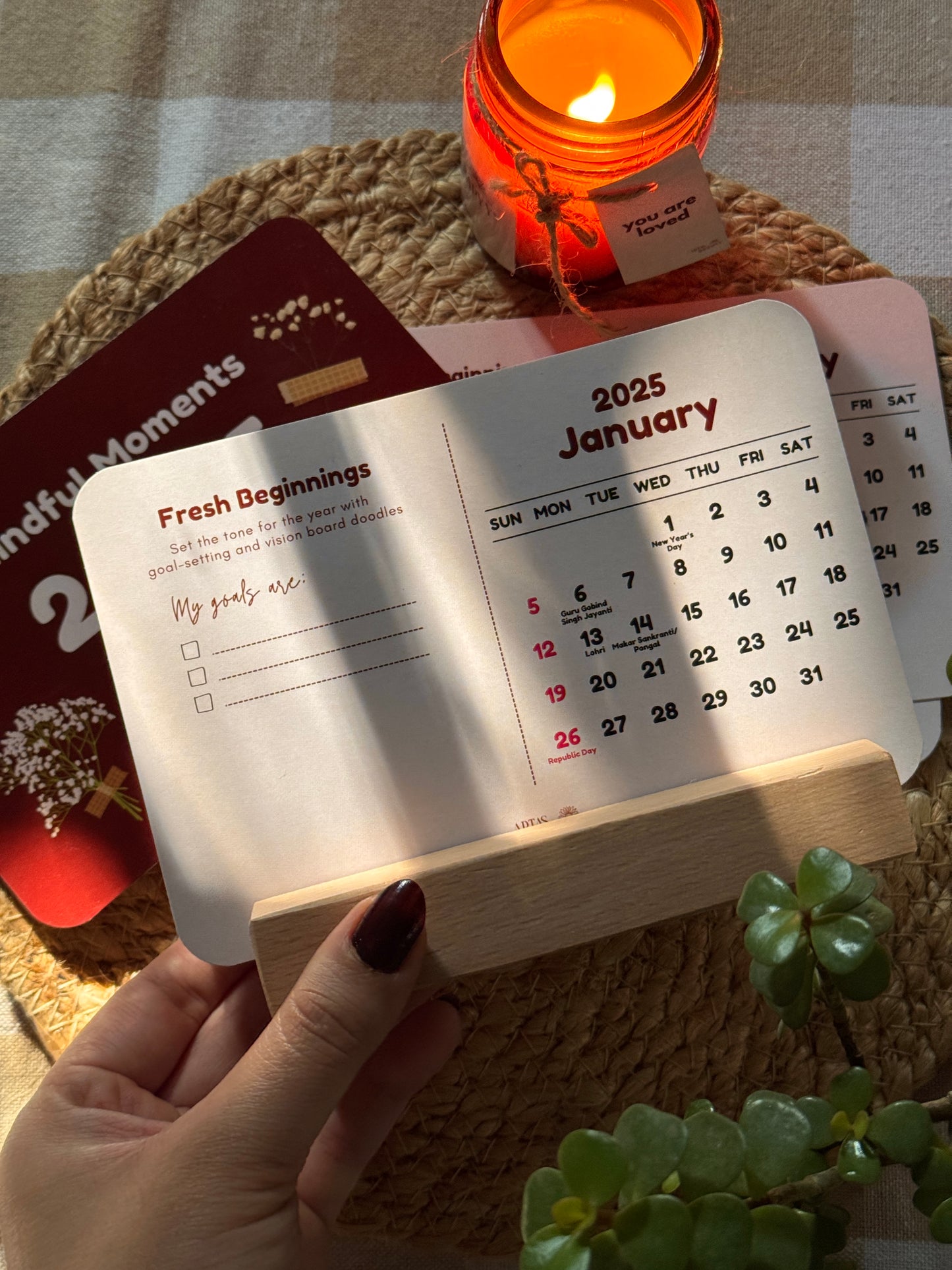 Interactive Desk Calendar-2025