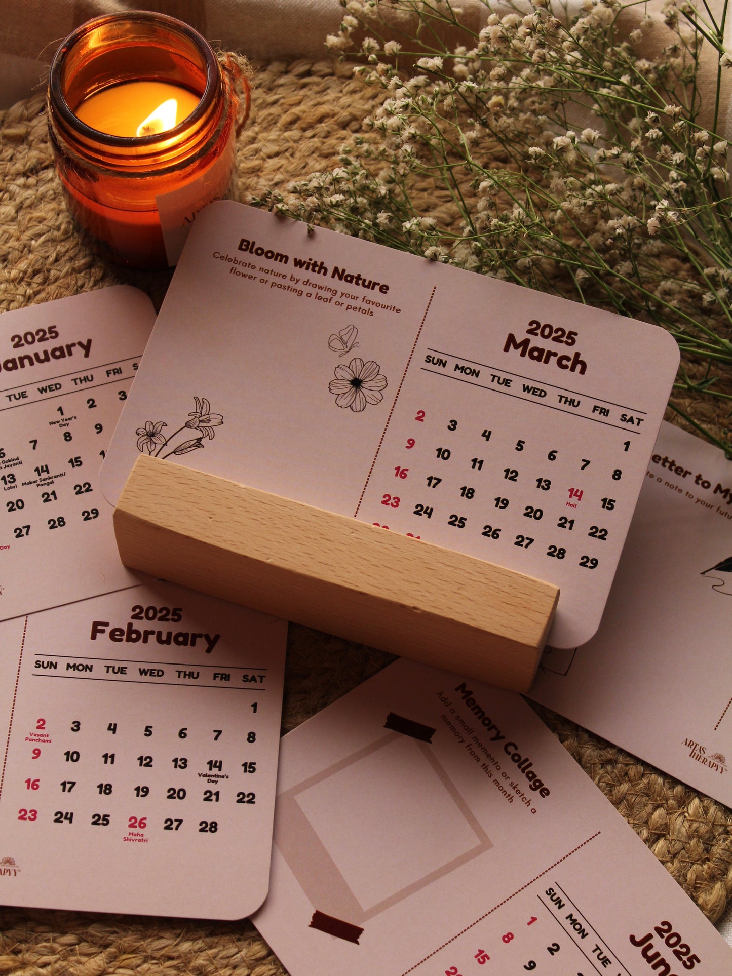 Interactive Desk Calendar-2025