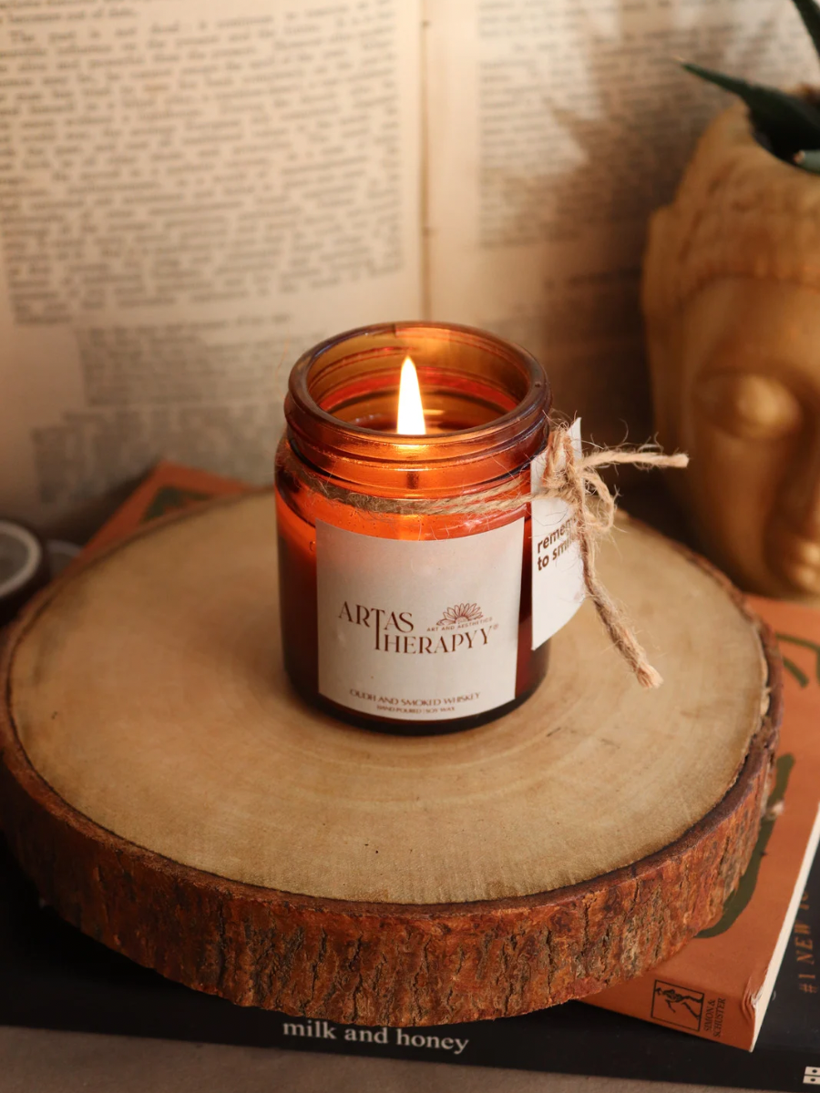 Oudh & Smoked Whiskey Scented Candle