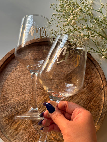 Personalised Wine Glass Set