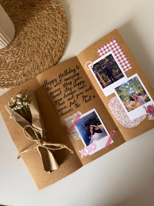 Vintage Flap Greeting Card