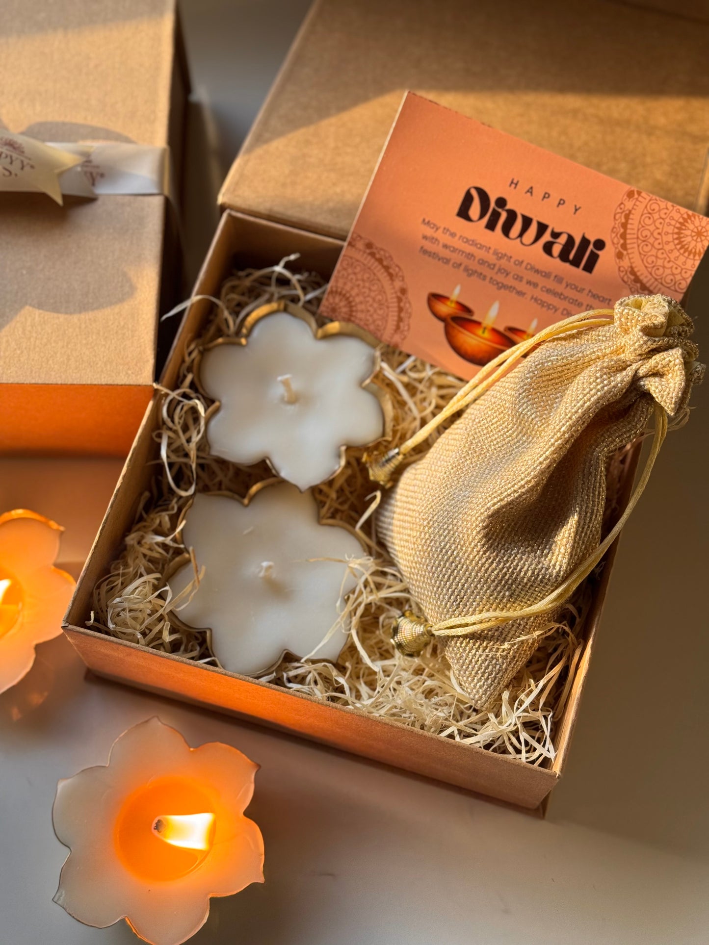 Diwali Celebration Gift Box- Filled with Almonds