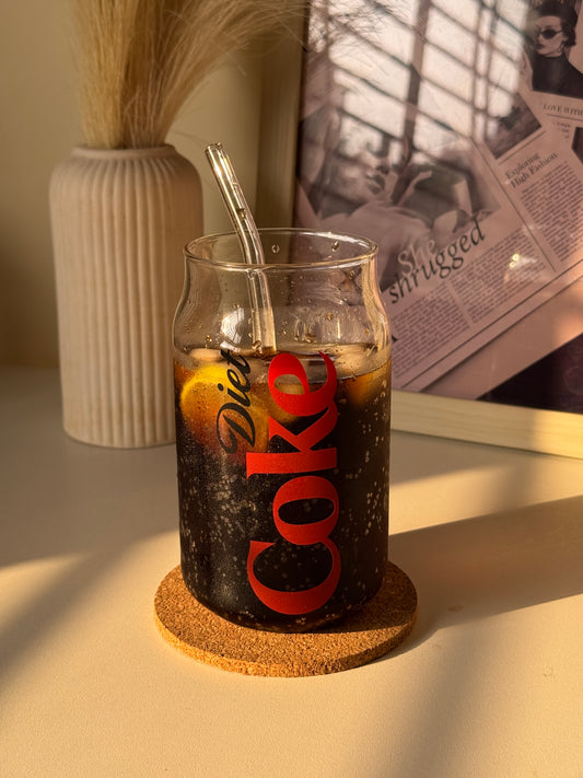 Personalised Glass Can with Wooden Lid