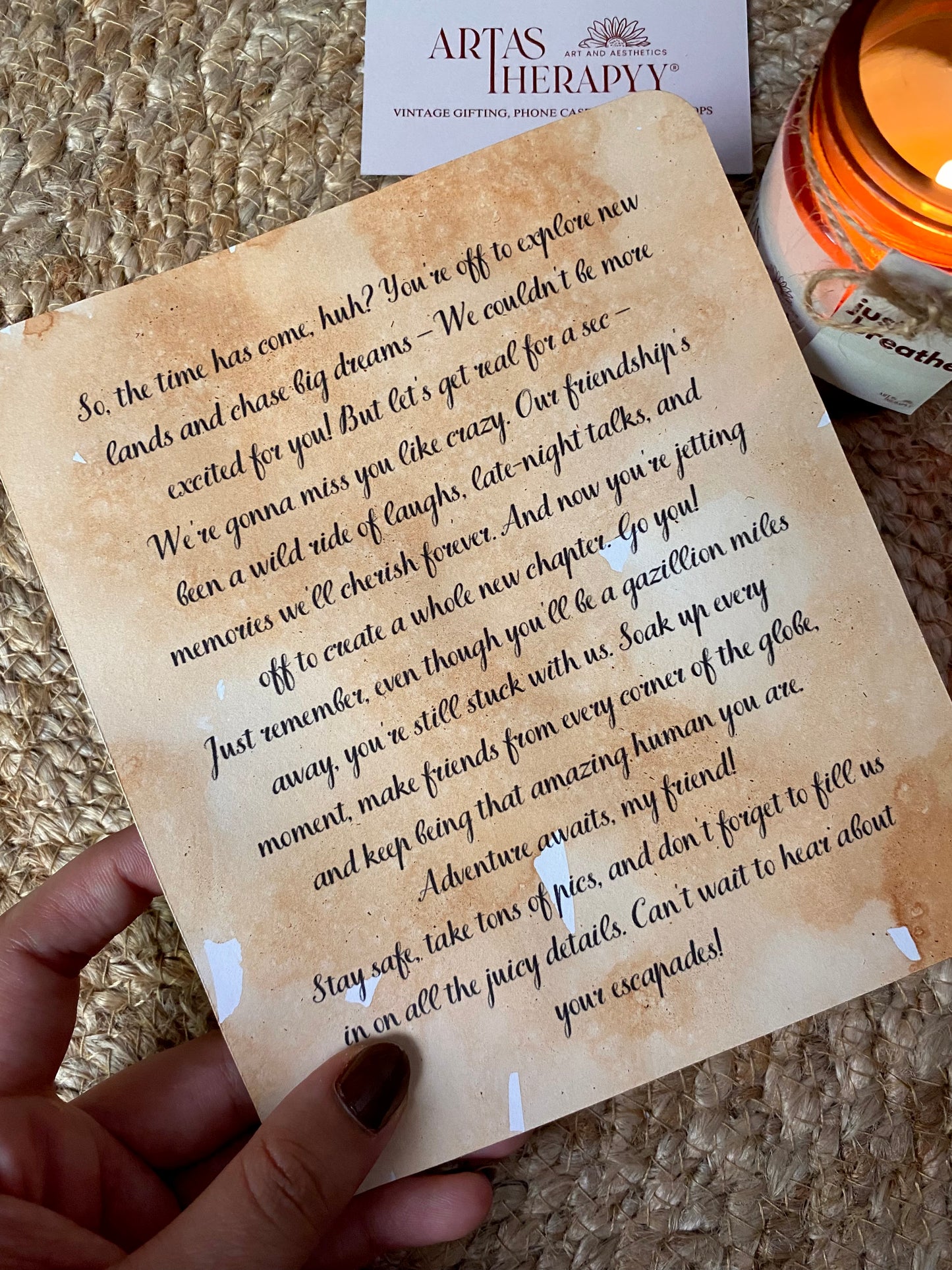 Vintage Printed Letter