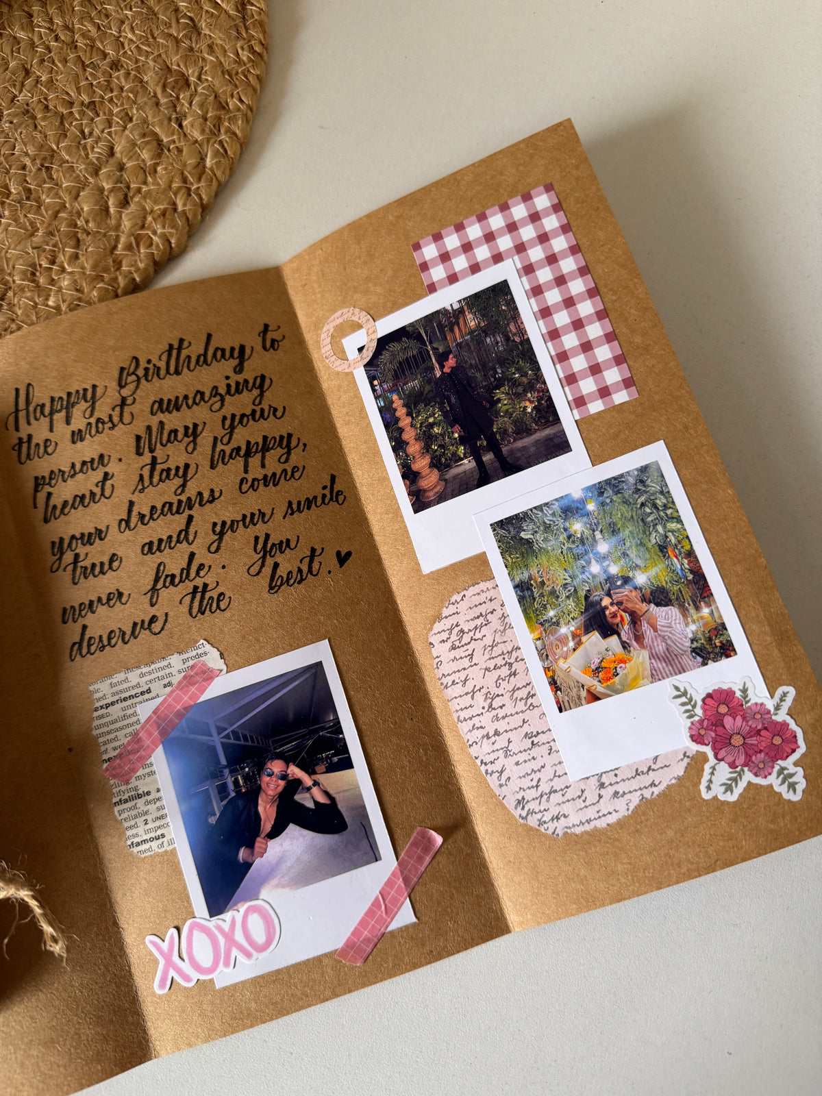 Vintage Flap Greeting Card
