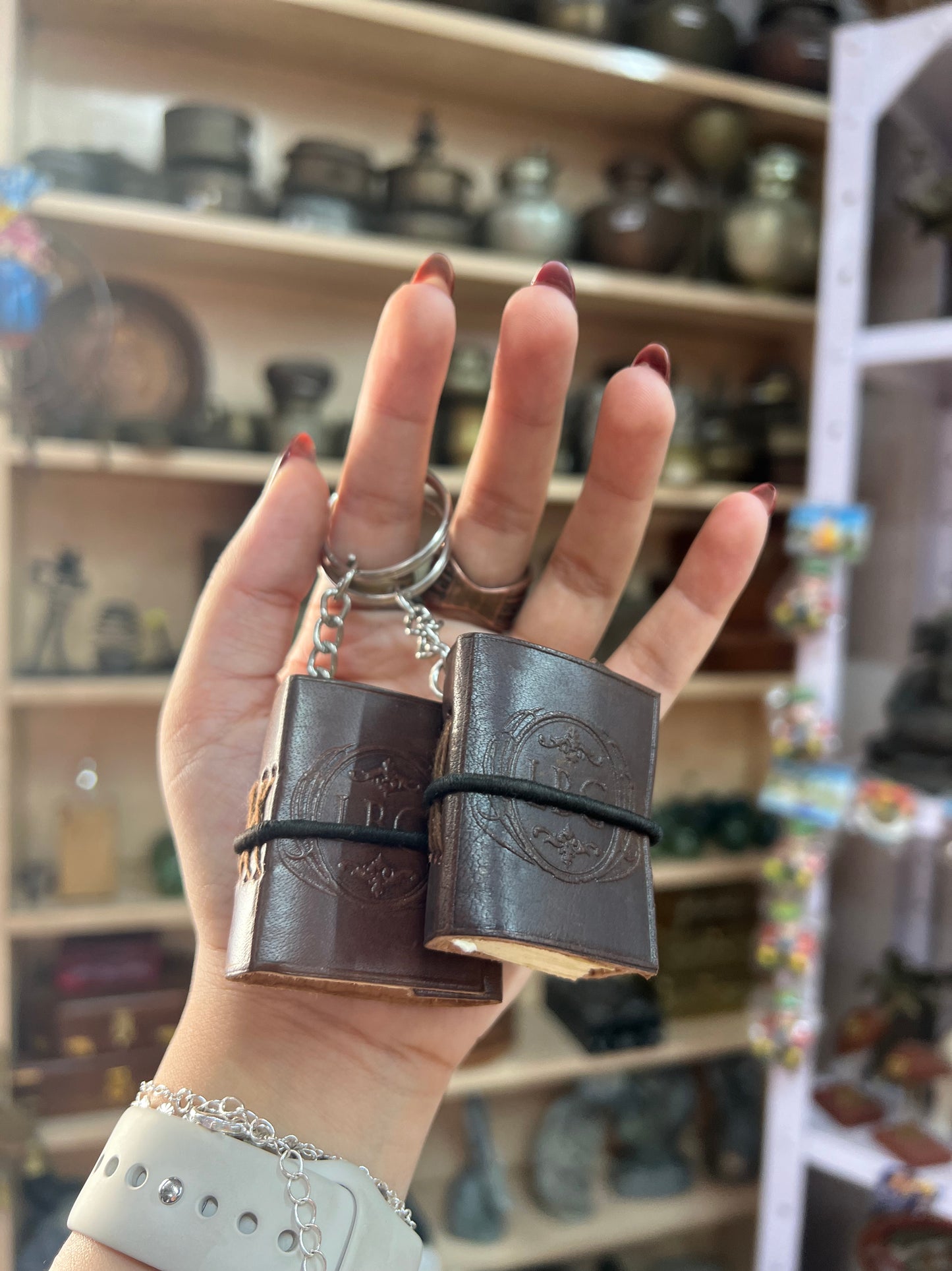 Vintage Mini Journal Keychain