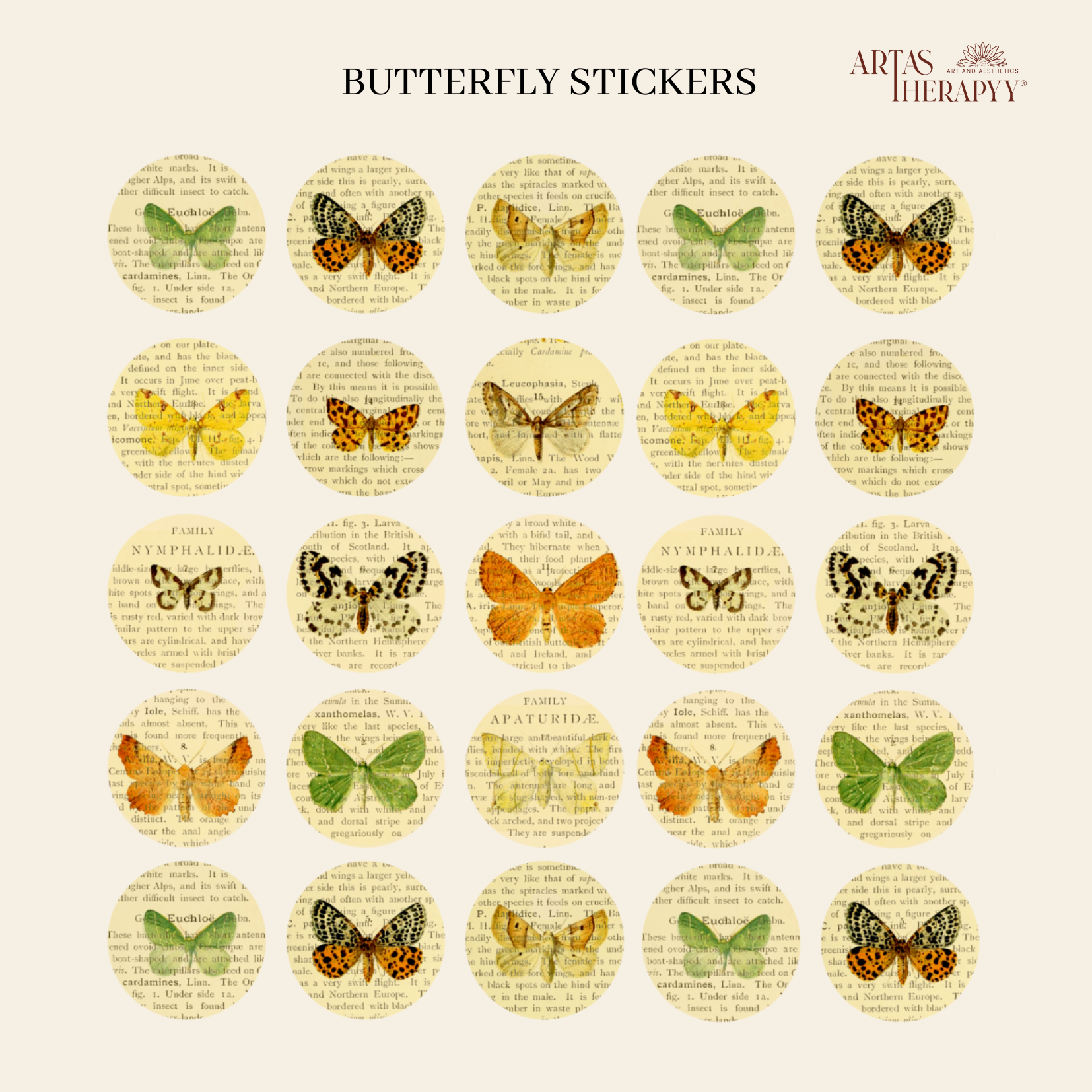 Butterfly Sticker Sheet