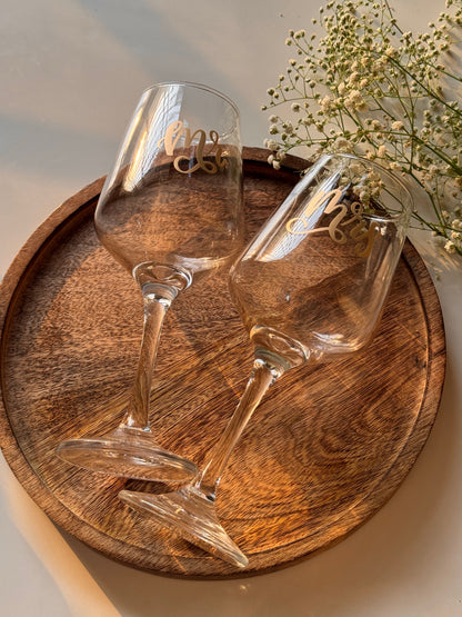 Personalised Wine Glass Set