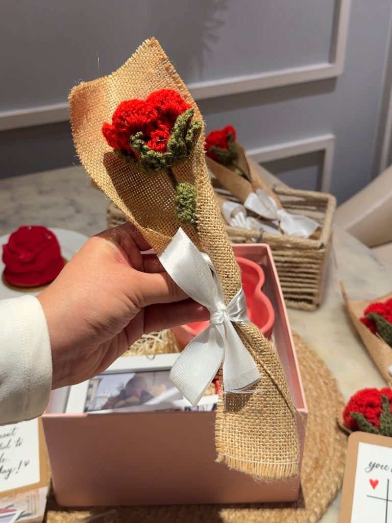 Crochet Rose Bouquet