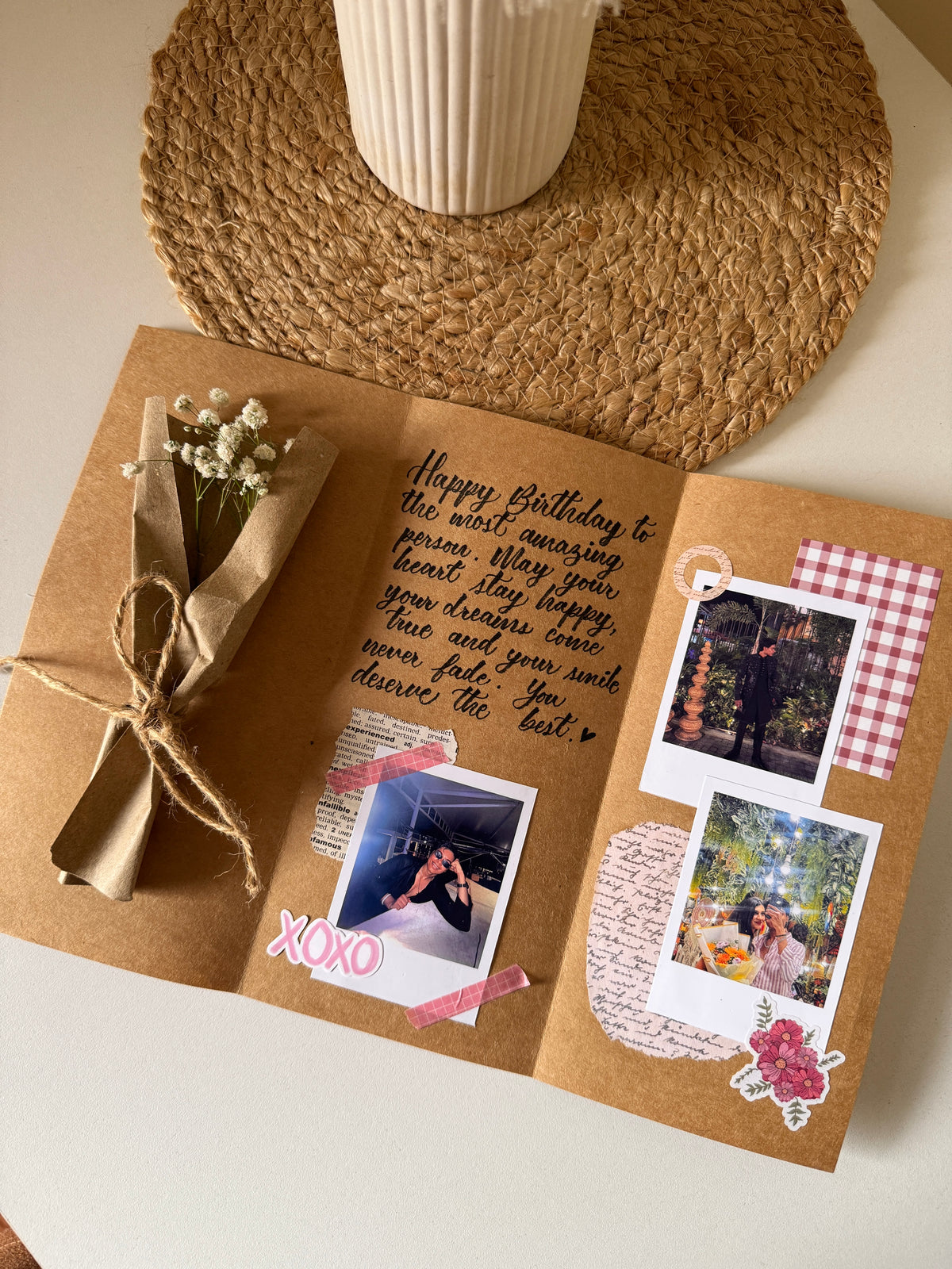 Vintage Flap Greeting Card