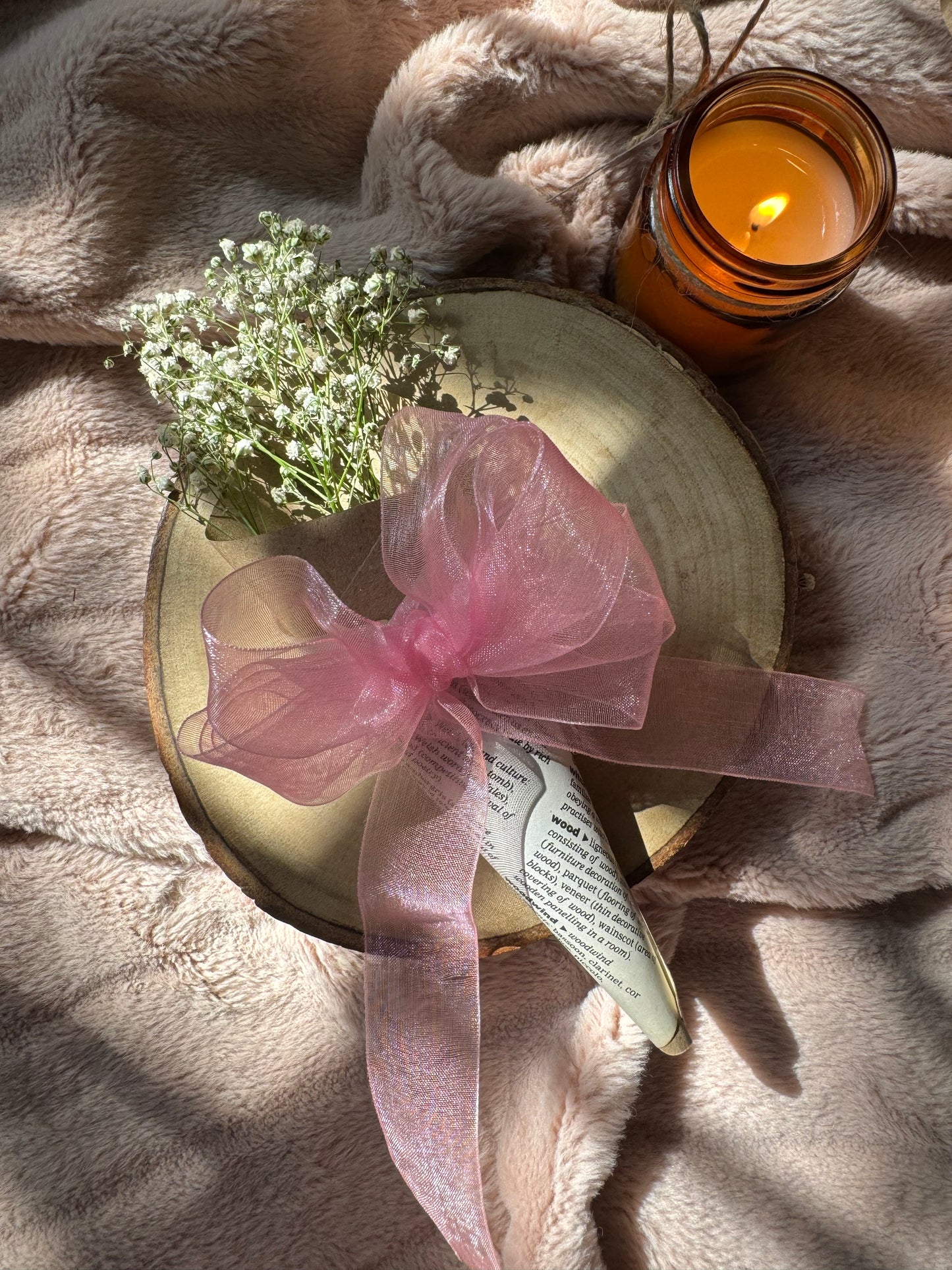 Pink Bow Flower Bouquet