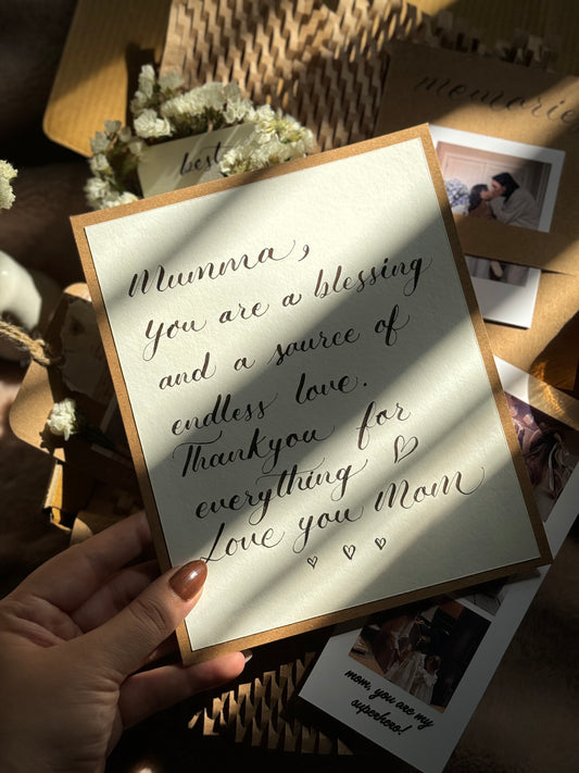 Handwritten Letter Card