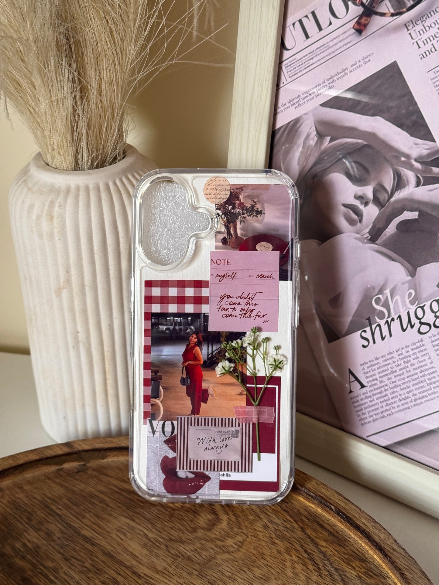Crimson Red Aesthetic Phone Case