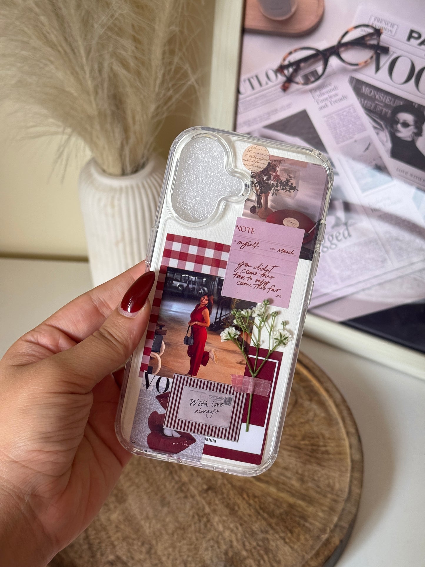 Crimson Red Aesthetic Phone Case