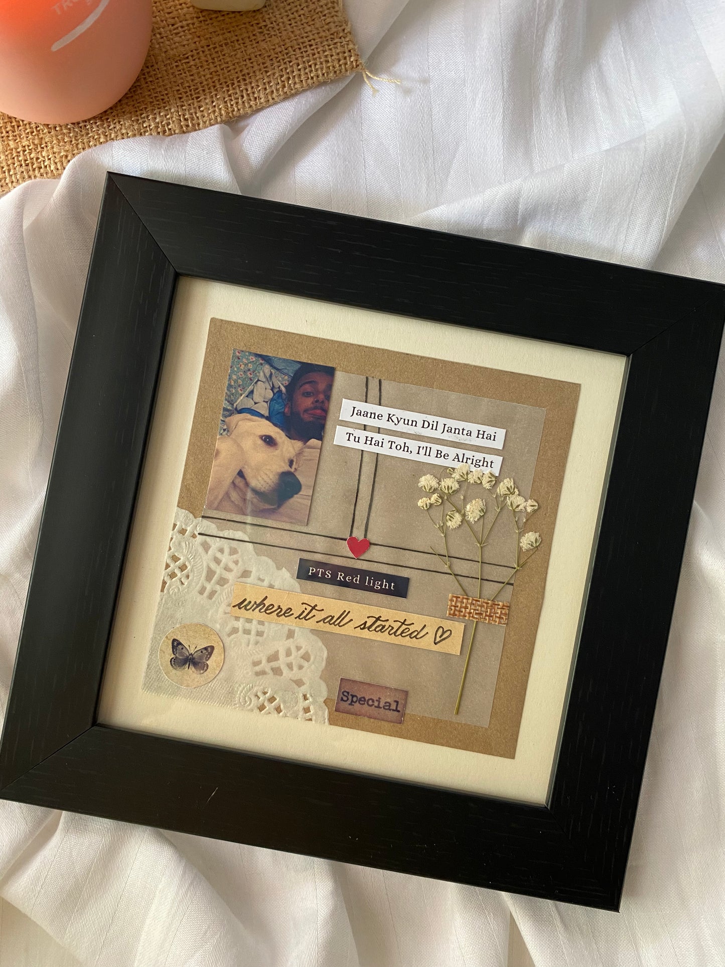 Vintage Memory Map Frame