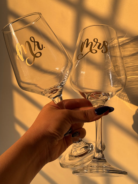 Personalised Wine Glass Set