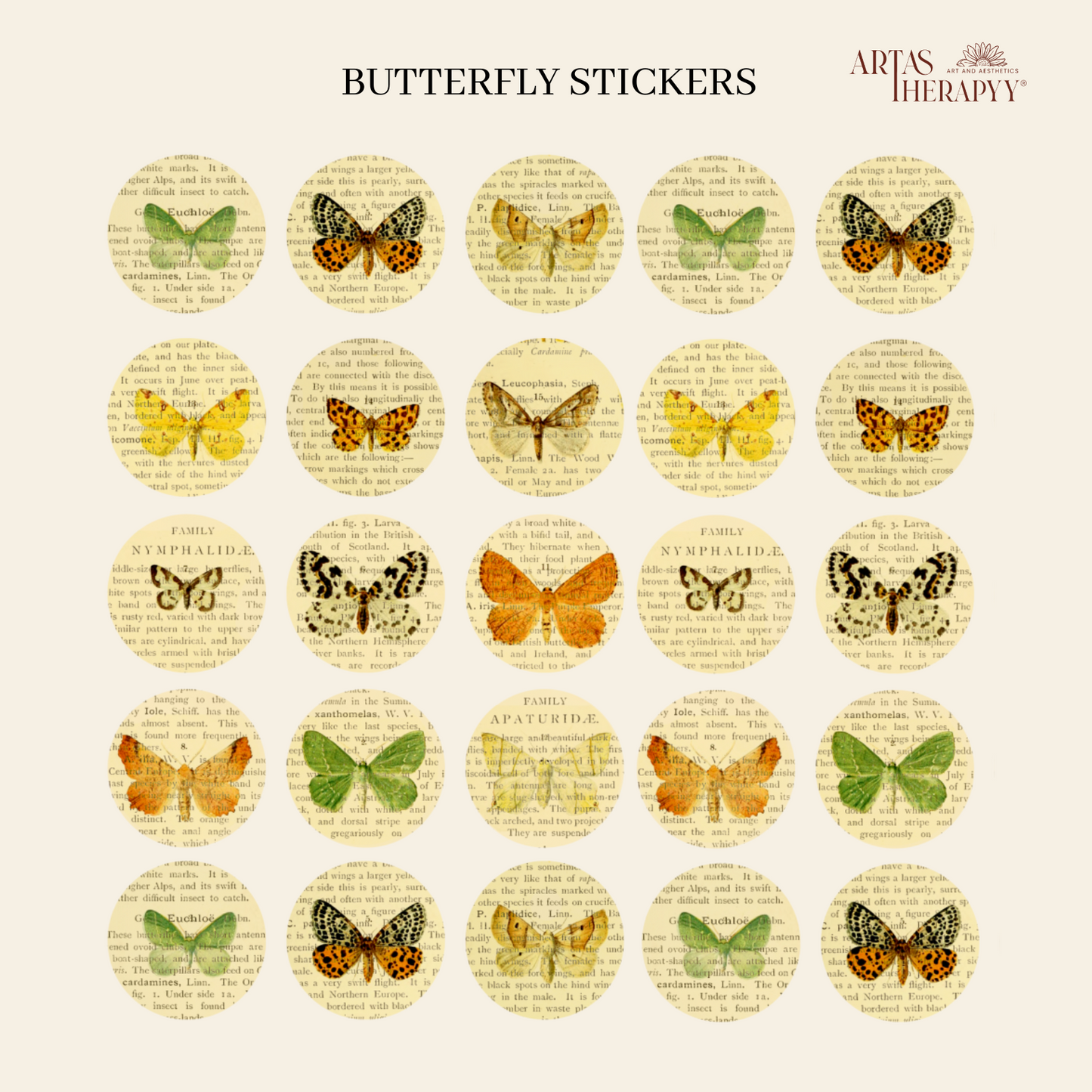 Butterfly Sticker Sheet