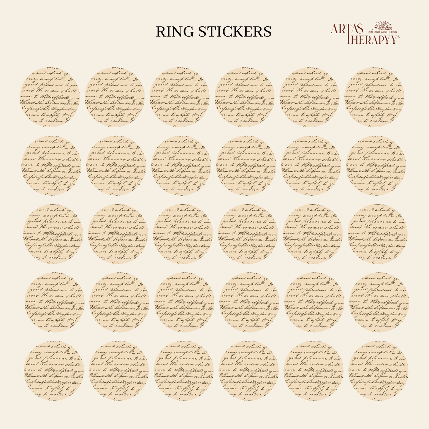 Ring Sticker Sheet